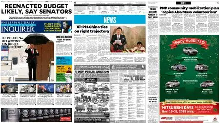 Philippine Daily Inquirer – November 22, 2018