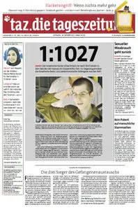 Tageszeitung TAZ vom 19 Oktober 2011