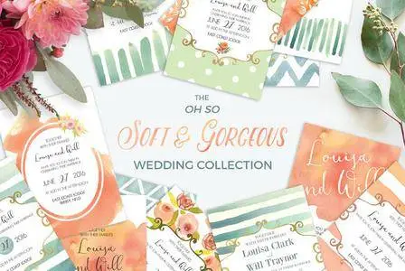 CreativeMarket - Soft & Gorgeous Wedding Collection