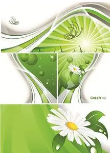 Abstract GreenLife Backgrounds