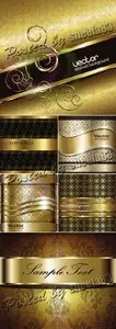 Luxury Golden Backgrounds Vector
