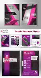 Vectors - Purple Business Flyers