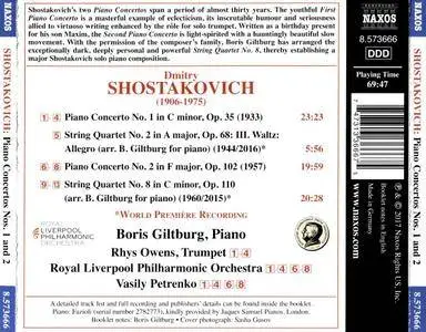 Boris Giltburg, Rhys Owens, RLPO, Vasily Petrenko - Shostakovich: Piano Concertos Nos. 1 & 2; String Quartet No. 8 (2017)