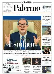 la Repubblica Palermo - 4 Agosto 2022