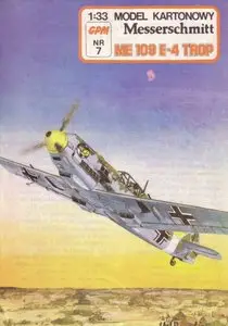 Model Kartonowy №7 - Messerschmitt Me 109 E-4 Trop
