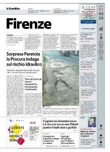 la Repubblica Firenze - 7 Aprile 2018