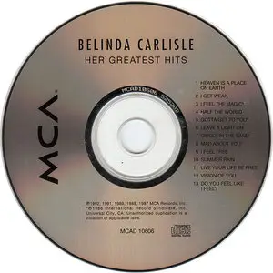 Belinda Carlisle - Her Greatest Hits (1992)