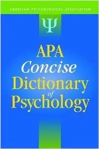 APA Concise Dictionary of Psychology (Repost)