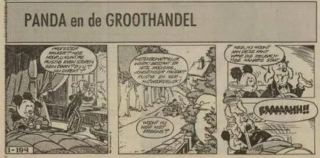 Kranten Strips 00 Panda V194 Panda En De Groothandel Nieuwsblad Van Het Noorden 1990