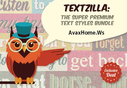 InkyDeals - TextZilla: The Super Premium Text Styles Bundle
