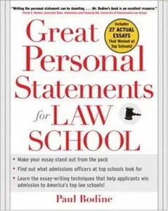 Great Personal Statements for Law School (repost)