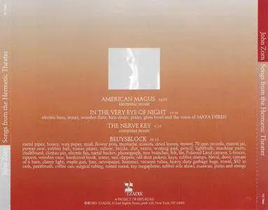 John Zorn - Songs From The Hermetic Theater (2001) {Tzadik} **[RE-UP]**