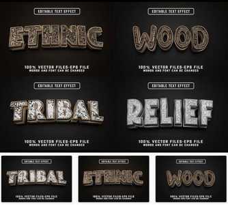 Etnic Luxury Editable Text Effect