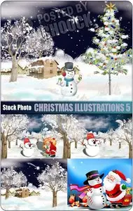 Christmas illustrations 5 - Stock Photo