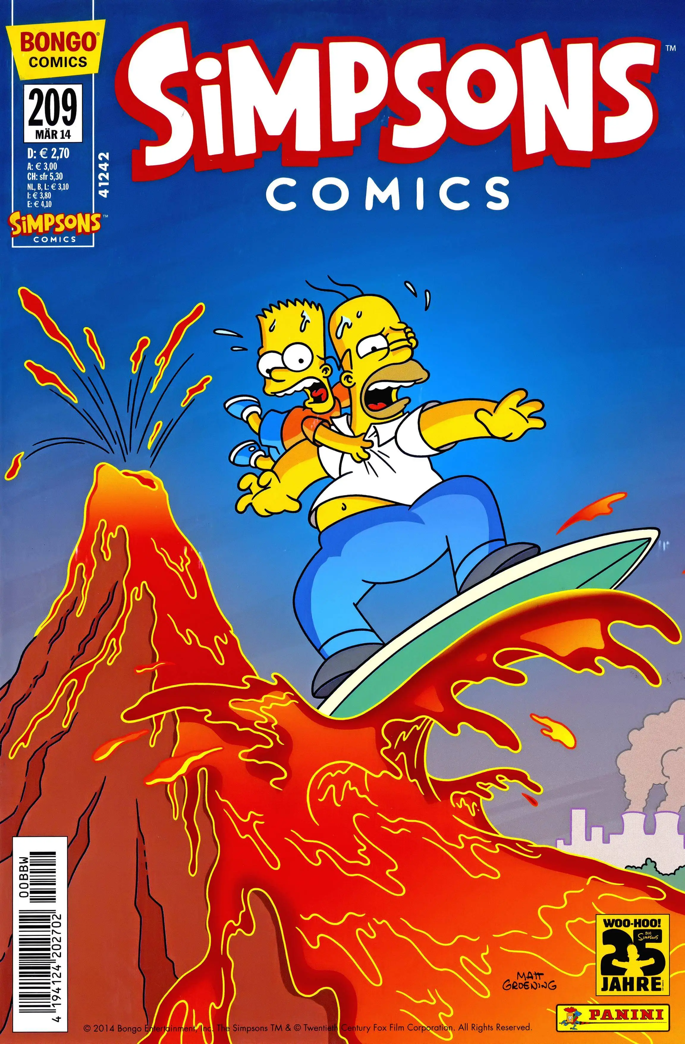 Simpsons comics. Panini Comics. Simpsons Comics German. Simpsons Mania! Panini.