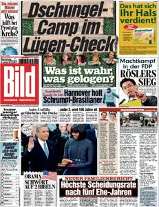 Bild Zeitung vom 22 Januar2013