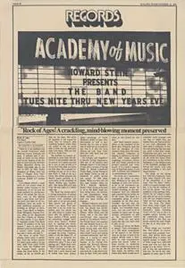 The Band - Live At The Academy Of Music 1971 (2013) {4CD & DVD-A/V Capitol Records, UMe 0602537375271} (Complete Artwork)