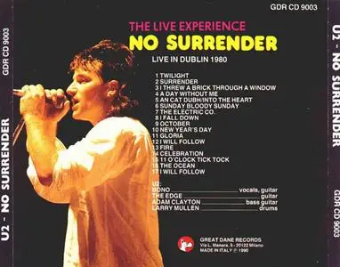 U2 - 1990 - No Surrender (Live)
