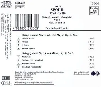 Spohr - Complete String Quartets (17CD) (1989-2014)