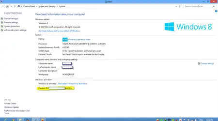 Microsoft Windows 8 Dell 64-bit OEM