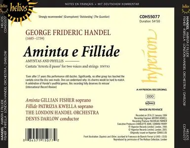 Denys Darlow, London Handel Orchestra, Gillian Fisher, Patrizia Kwella - George Frideric Handel: Aminta e Fillide (2001)