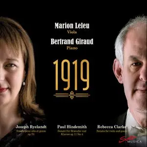 Marion Leleu & Bertrand Giraud - Ryelandt, Hindemith & Clarke: 1919 (2022)