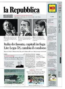 la Repubblica - 20 Ottobre 2018