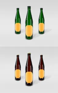 PSD - 2 Beer Bottle Mockup Templates