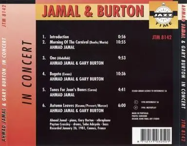 Ahmad Jamal & Gary Burton - In Concert (1981) {JTM}