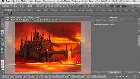 Digital Matte Painting 5: Camera Projection in Maya