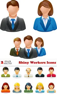 Vectors - Shiny Workers Icons