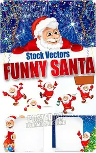 Funny Santa - Stock Vectors