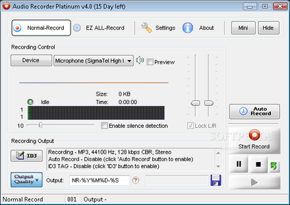EZ Softmagic Audio Recorder Platinum 4.21 Build 2