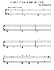 Battle Hymn Of The Republic - Julia Ward Howe (Piano Solo)