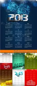 Calendar 2013 vector set 10