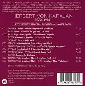 Herbert von Karajan - Berlioz, Franck, Debussy, Ravel, Tchaikovsky, Dvorak, Bartok (1970-1981) (2014)