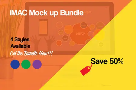 CreativeMarket - Bundle iMac Mockup