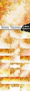 Nature and Leaves autumn background - 25 Ai