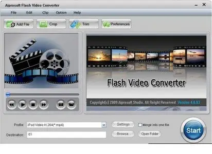 Portable Aiprosoft Flash Video Converter v4.0.03