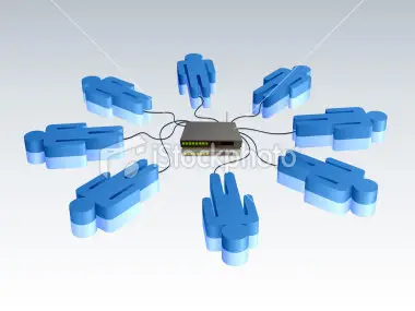 Vector Connecting The Group
