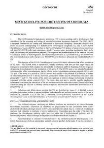 Test No. 456: H295R Steroidogenesis Assay