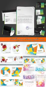 Editable corporate Identity template vector