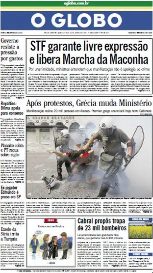 Jornal O Globo - 16 de junho de 2011