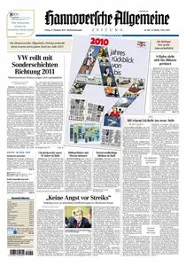 Hannoversche Allgemeine Zeitung - 31.12.2010