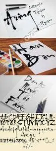 CM - Aring - calligraphic typeface
