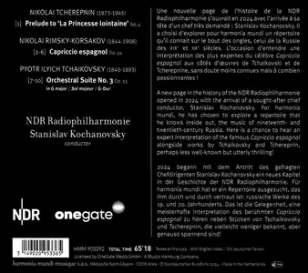 Stanislav Kochanovsky, NDR Radiophilharmonie - Tchaikovsky: Suite No.3; Rimsky-Korsakov: Capriccio espagnol (2024)