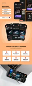 Ink - News Portal Mobile App Design Template FYRCSG7