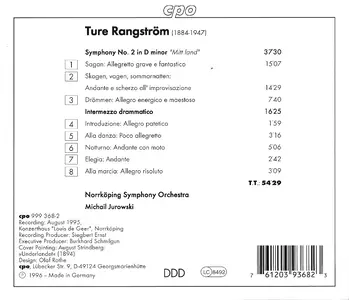 Norrköping Symphony Orchestra, Michail Jurowski - Rangström: Symphony No. 2 (1996)