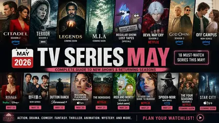 May 2026 TV Series: New Shows and Returning Seasons to Watch