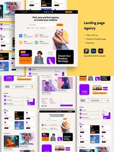 Business Agency Website Landing Page XN78T62